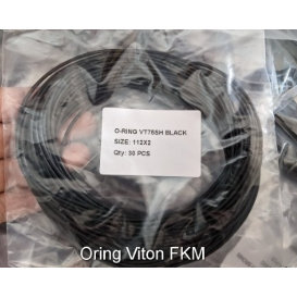 Oring viton cort FKM dia 6mm x 1000mm สีดํา 8 mm x 1m