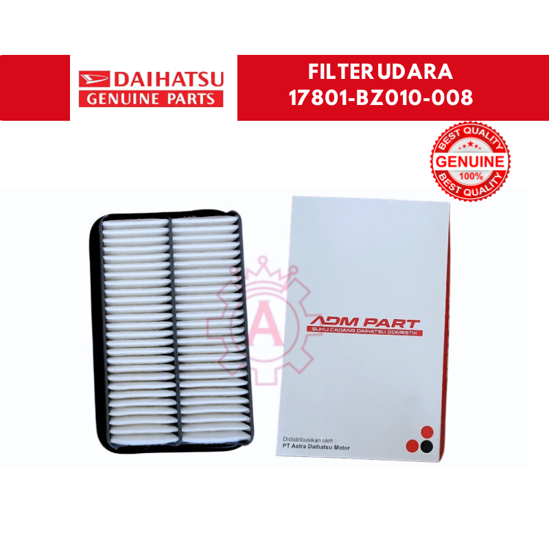 กรองอากาศเดิม DAIHATSU AVANZA/ZENIA NON VVTi/ZENIA 1.0 2004-2006 17801-BZ010-008