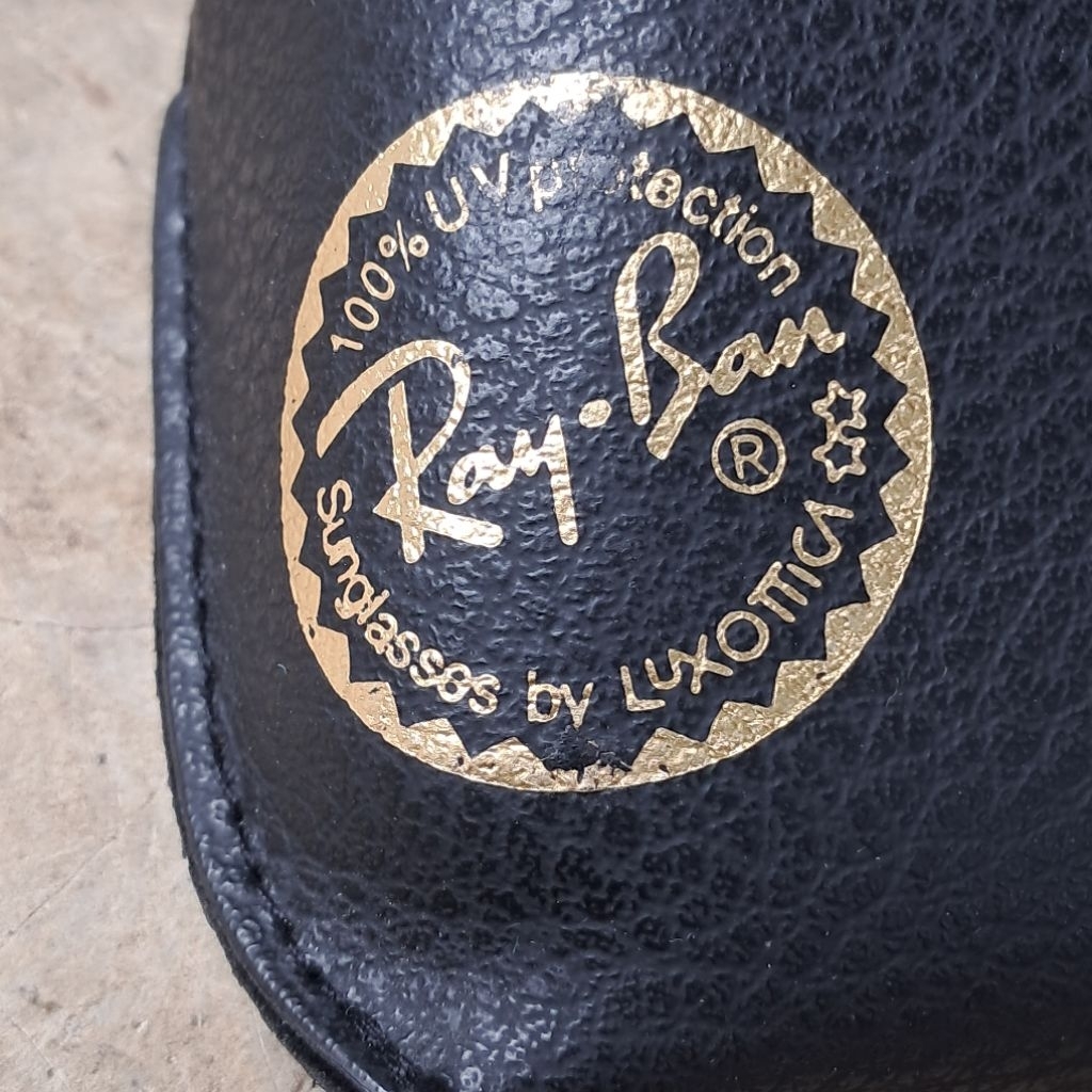 Original R4y B4n Italy Black Glasses case