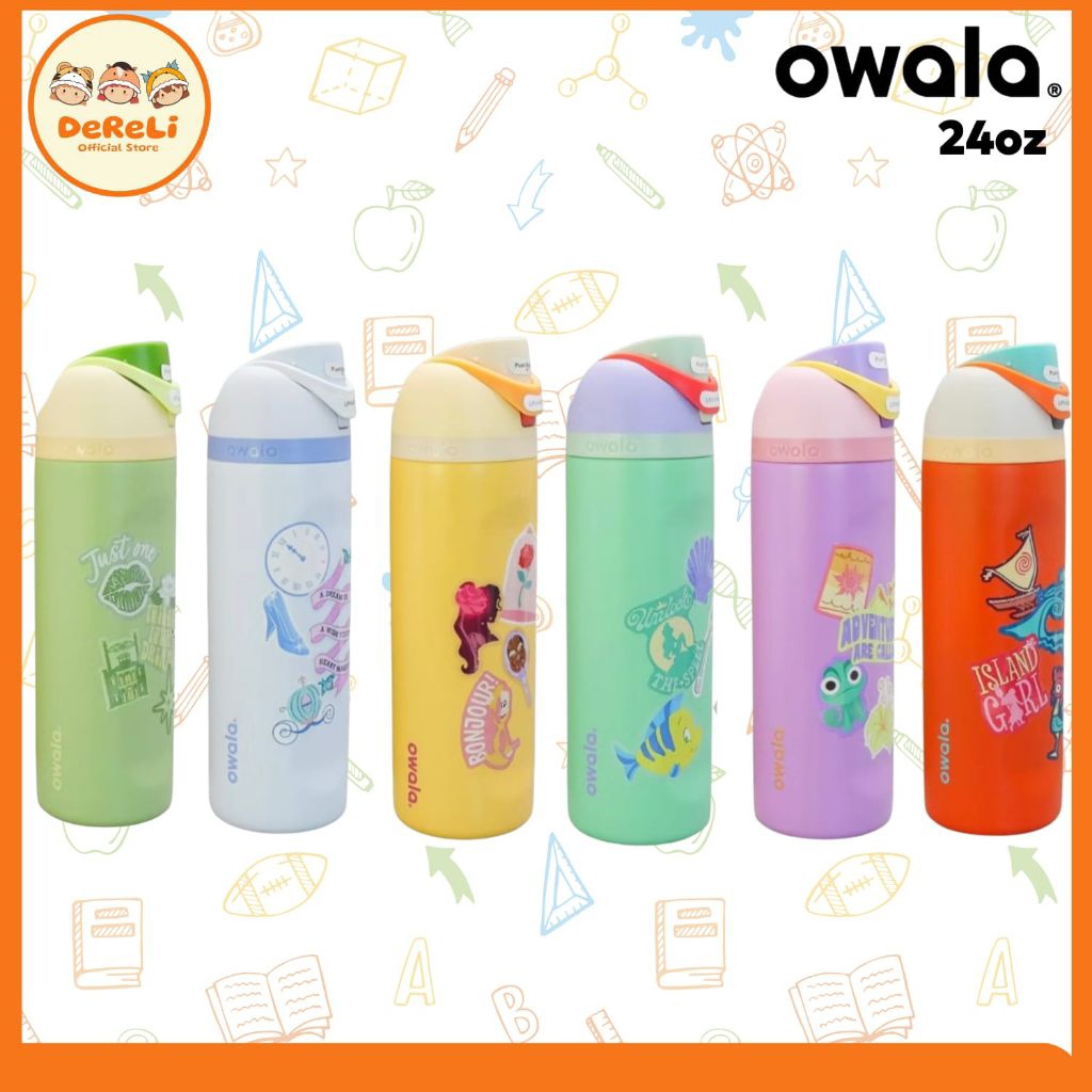 DISNEY PRINCESS - Owala - Owala 24oz - Tumbler Owala Bottle - Deerli Official Store - Tiana - Cinder