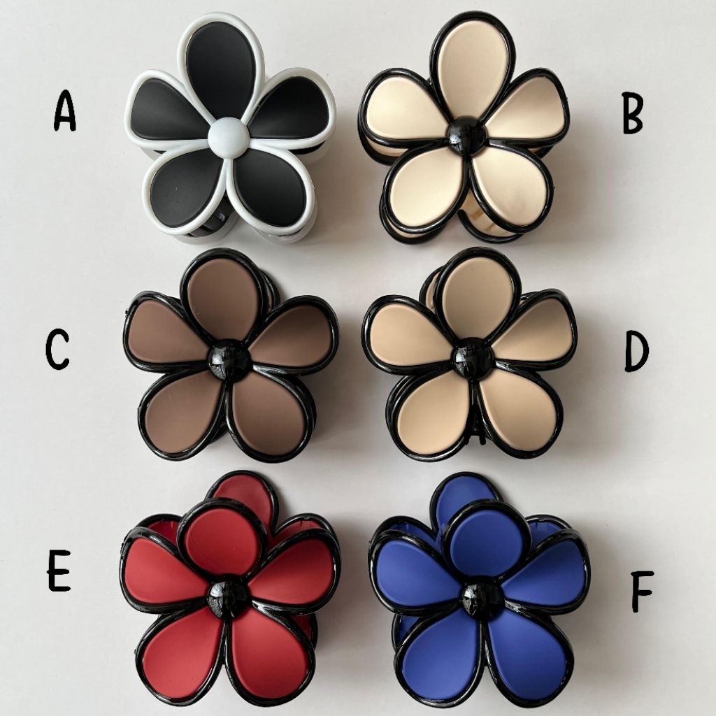 [7.5CM] FLOWER HAIR CLAW DOFF FLOWER HAIR CLIP LIST CAMBODIAN FLOWER HAIR CLAW