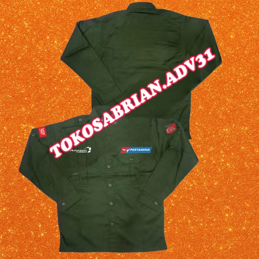 KEMEJA My Pertamina Shirt Pertamina Shirt Pertamina ARMY Uniform