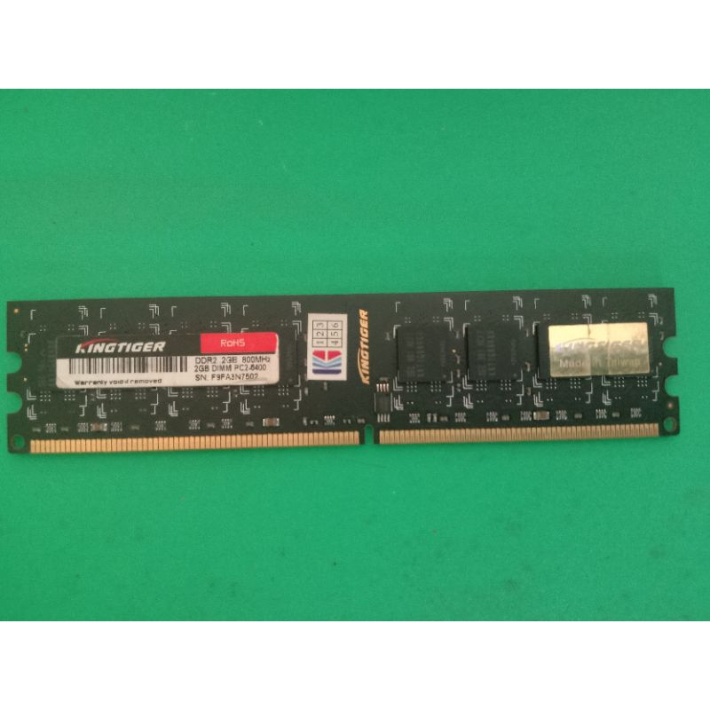 RAM PC KINGTIGER DDR2 2GB 800MHZ PC2-6400
