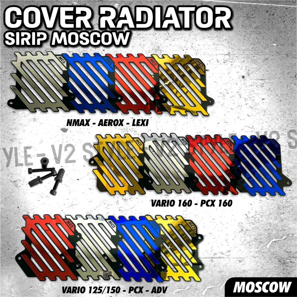 VIETAM รุ่น RADIATOR COVER ACRYLIC FIN 3 MM THICK แก้ว ACRYLIC MOTORCYCLE RADIATOR COVER ฟรี BOSH BO