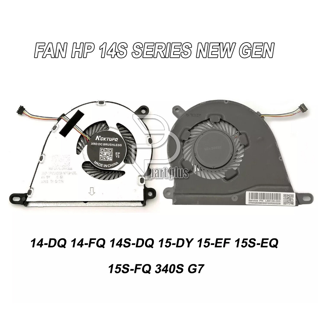 HP 14S-DQ 14S-FQ 14S-DQ 15-DY 15-EF 15S-EQ 15S-FQ 340S G7 พัดลมแล็ปท็อป