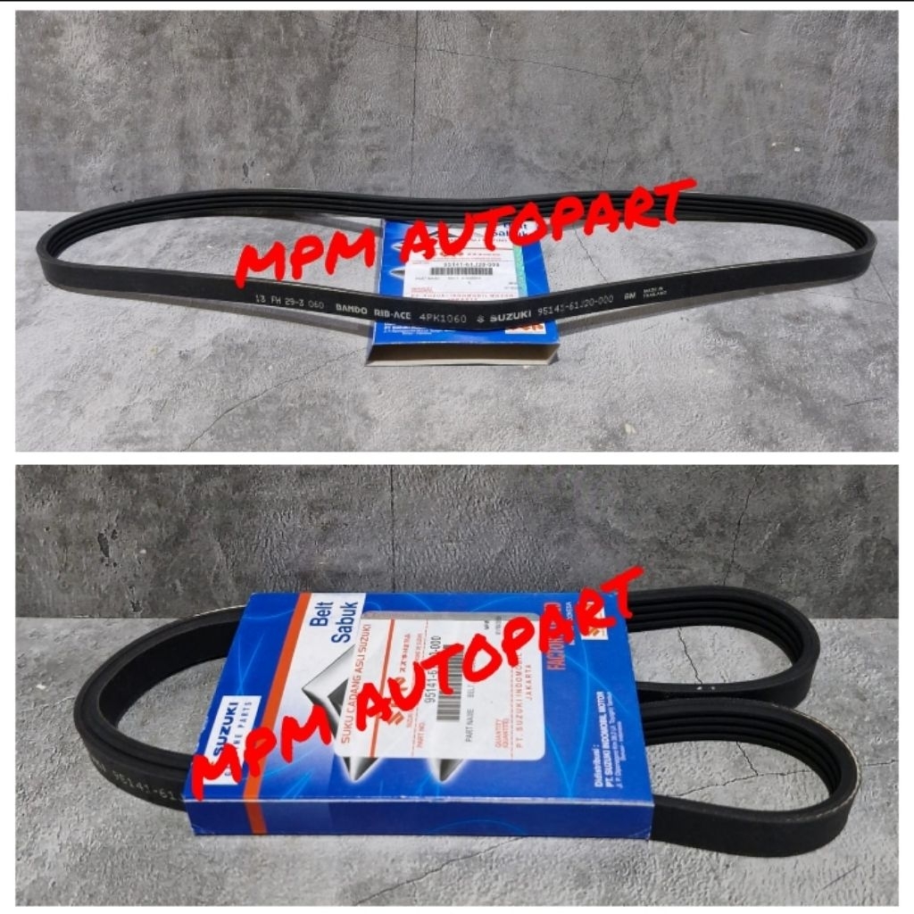 สายพานพัดลม สายพานรถตู้ 4pk 1060 suzuki apv rena 4pk 1060 95141-61J20-000