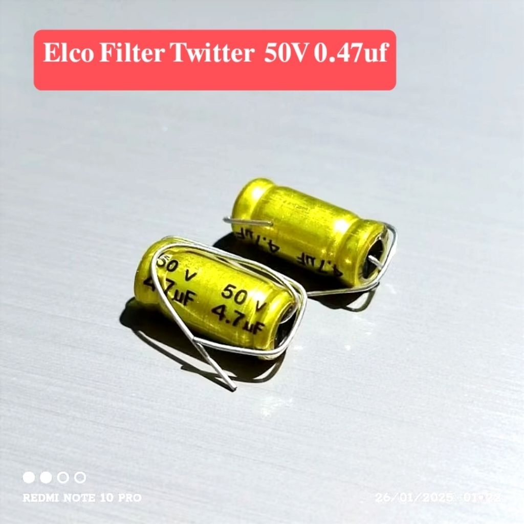 ELKO NONGPOLAR 4.7UF 50V 4.7 UF 4.7UF 4.7 UF 4.7 MICRO 4.7 MICRO 50V TWITTER
