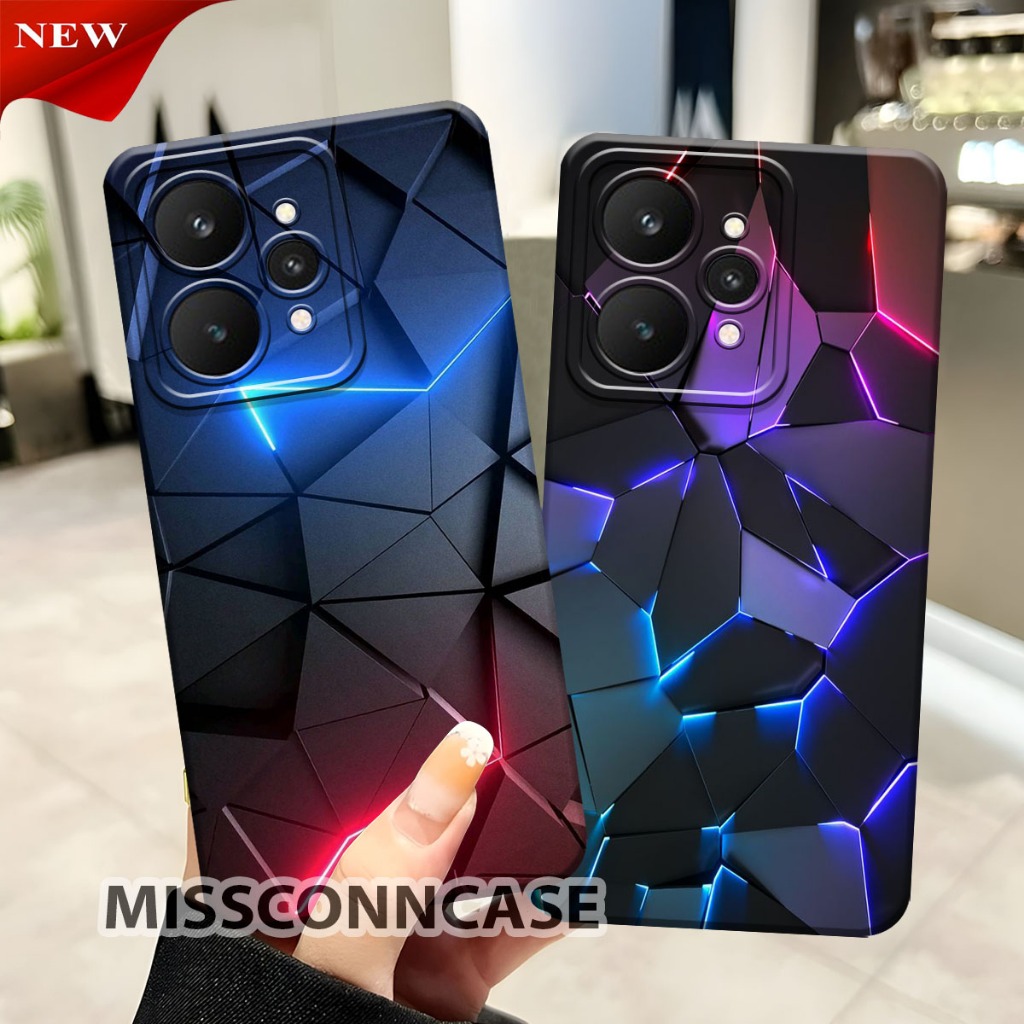 เคส HP Realme 15 Softcase - Realme 15 Pro - Realme 14 - Realme 14T ล่าสุด 2025 - เคส Cool Abstract M