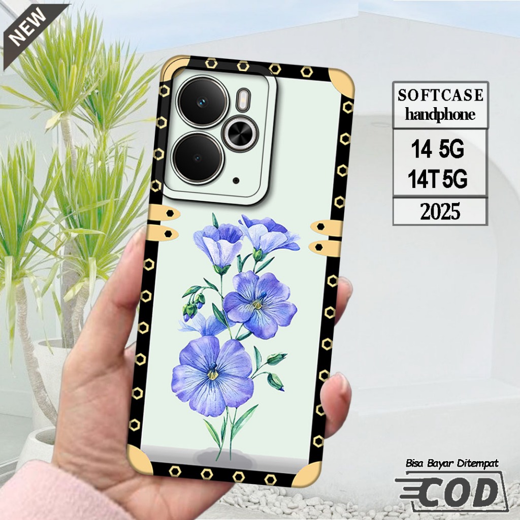 Silicone Realme 14 5G 2025 และ Case Realme 14T 5G 2025 _เคส ยืดหยุ่นสีดําใสยืดหยุ่น