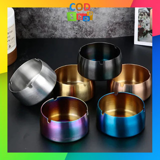 COD - 6260 Asbak Wadah Abu Tahan Panas Untuk Rumah Perlengkapan Ruangan / Tempat Pembuangan Abu Rkok / Asbak Stainless