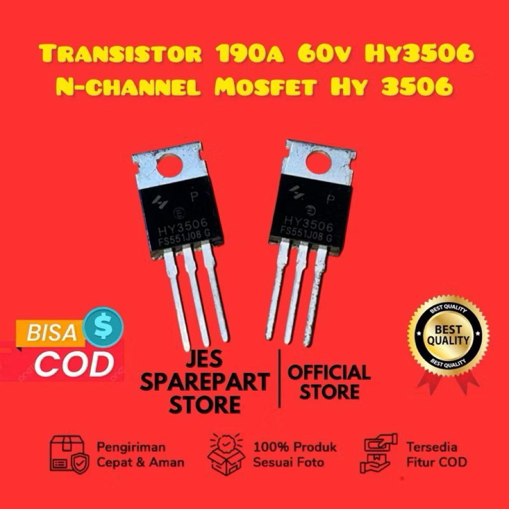 ทรานซิสเตอร์ HY3506 HY 3506 N-Channel Enhancement Mode MOSFET 190A 60V