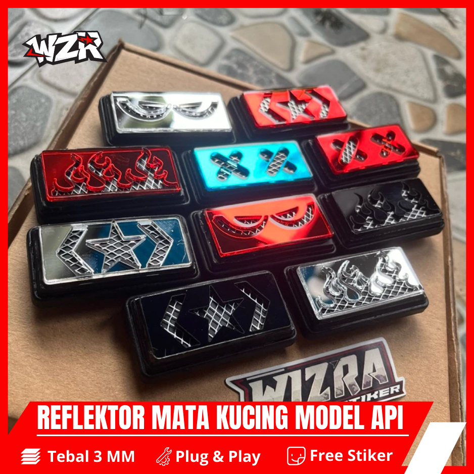 MATA ไฟสะท้อนแสงตาแมว รุ่น Beat Deluxe Beat Esp Vario คาร์บูเรเตอร์ WZR