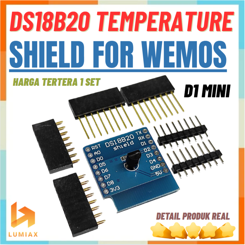 DS18B20 เซ็นเซอร์อุณหภูมิโล่ Wemos D1 Mini D1 Mini Pro Arduinoesp