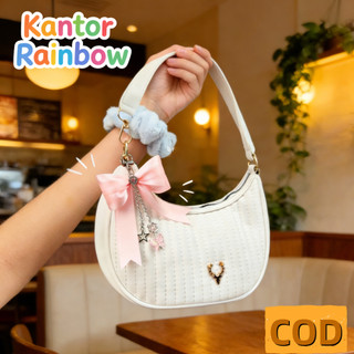 Gantungan Kunci Pita Busur Lucu Korea Jepang - Hadiah untuk Cewek, Aksesoris Tas Unik & Cantik