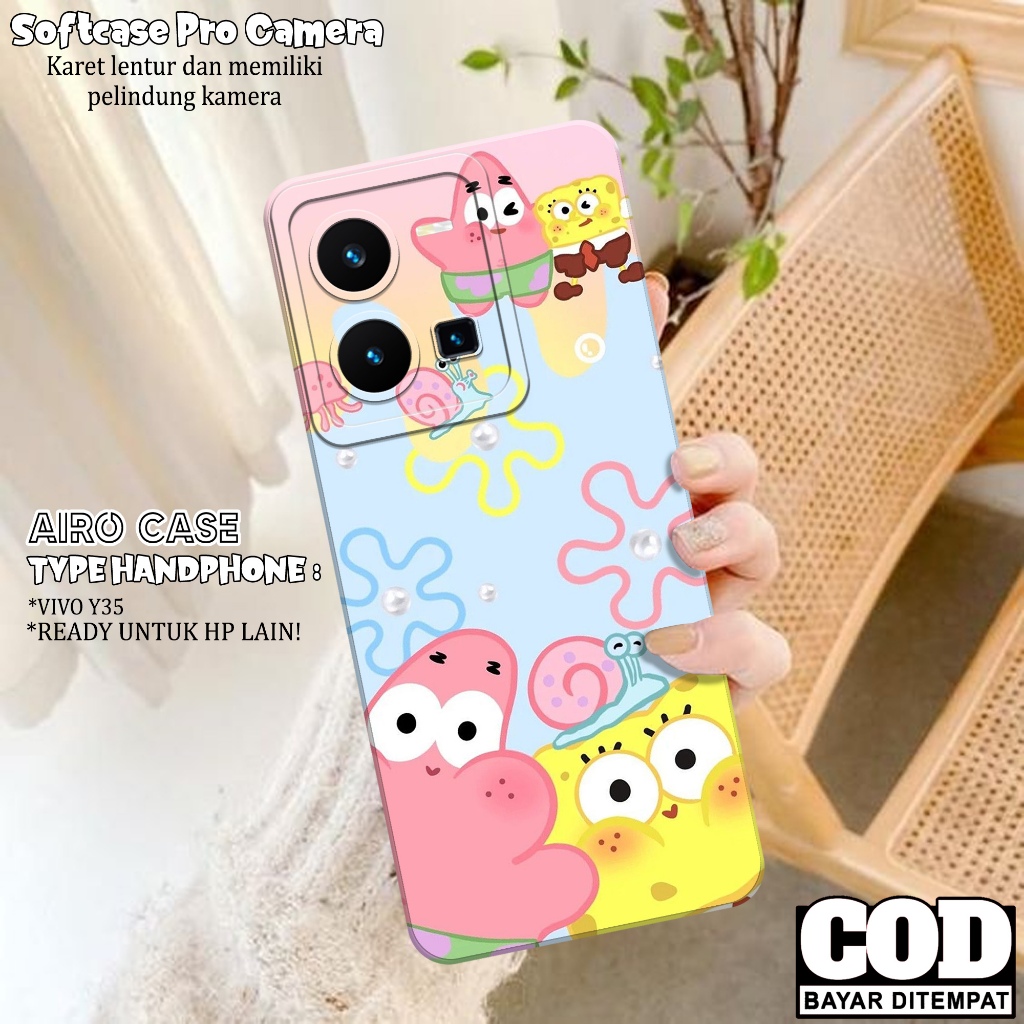 เคส HP VIVO Y35 - เคสแฟชั่นการ์ตูน - เคส VIVO Y35 - เคส VIVO Y35 Softcase - VIVO Y35 Silicone Tpu Pr