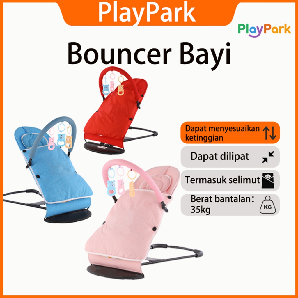 PlayPark Baby Bouncer สบาย Baby Swing 0-3 ปีสําหรับทารก New Born Bouncer Baby Swing เก้าอี้