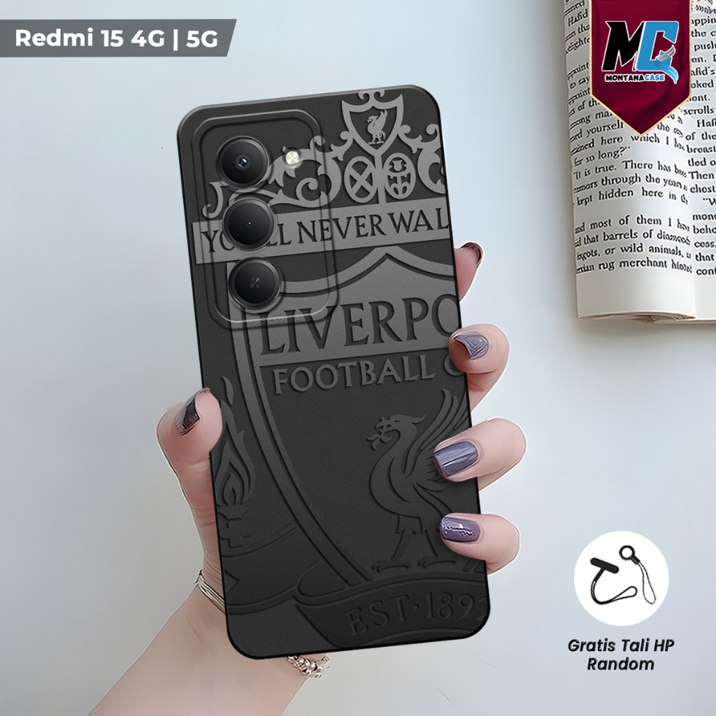 มงแตน่า มงนา | เคส Xiaomi Redmi 15 5G / 4G ล่าสุด 2025 เคส Liverpool Motif ยืดหยุ่น - เคสอ่อนยืดหยุ่นสําหรับ Xiaomi Redmi Series Redmi 15 15C 14C 13C 12C ฟรีสายสุ่ม