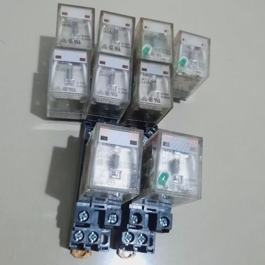 OMRON MY2-GS RELAY + Omron my2n my2 gs เต้ารับรีเลย์