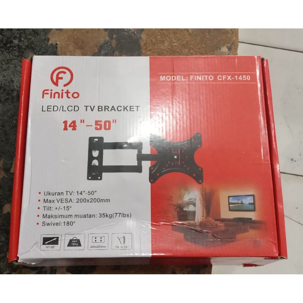 Finito universal Swing TV Bracket 14" - 50" นิ้ว ขนาด 14 นิ้ว - 50 นิ้ว Finito
