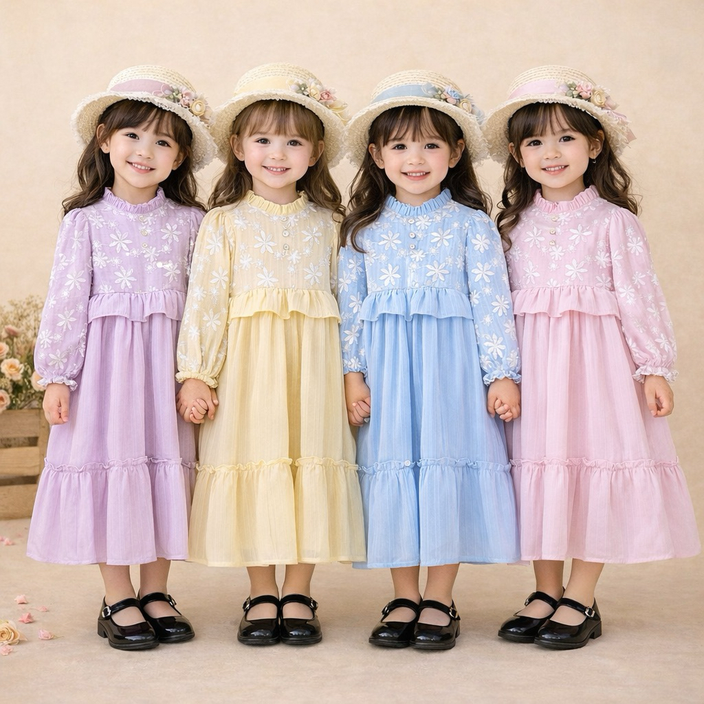 Gms Eid al-Fitr Dress, Teenies, Famis เด็กสมัยใหม่, เสื้อผ้ามุสลิมสําหรับกลุ่มศึกษาอิสลาม, เสื้อผ้าม