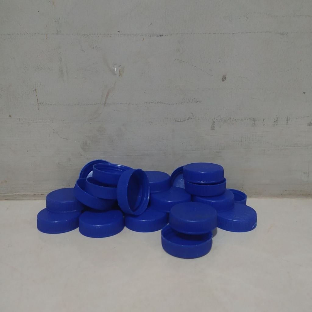 25 ชิ้น Mizone ขวดพลาสติกฝาสีน้ําเงินเข้มสะอาดใช้