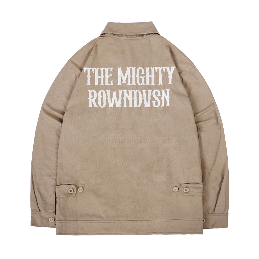 Rown Division Official Deck Jacket - Rowndvsn Orami Khaki Canvas Jacket