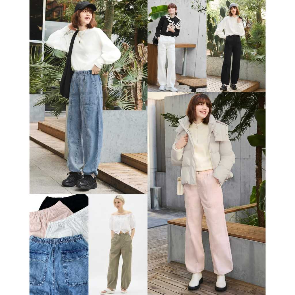 กางเกงจ็อกเกอร์ผู้หญิงแบบสวมลําลองและมีสไตล์ | กางเกงดึงกางเกง Cocoon Jogger สําหรับผู้หญิง - GU-947