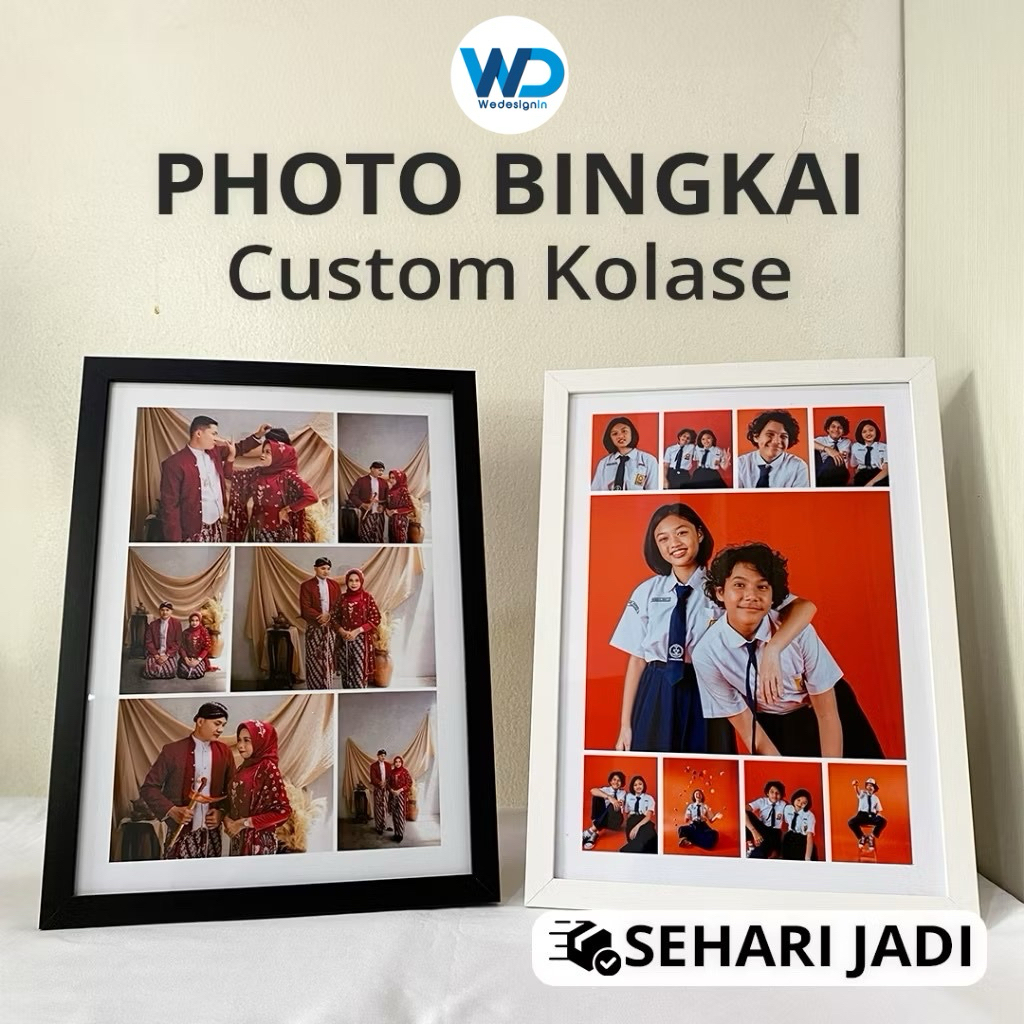 Custom Photo Collage Aesthetic A4 (30x21ซม.) I Best Friend Family Photo Wall Decorative