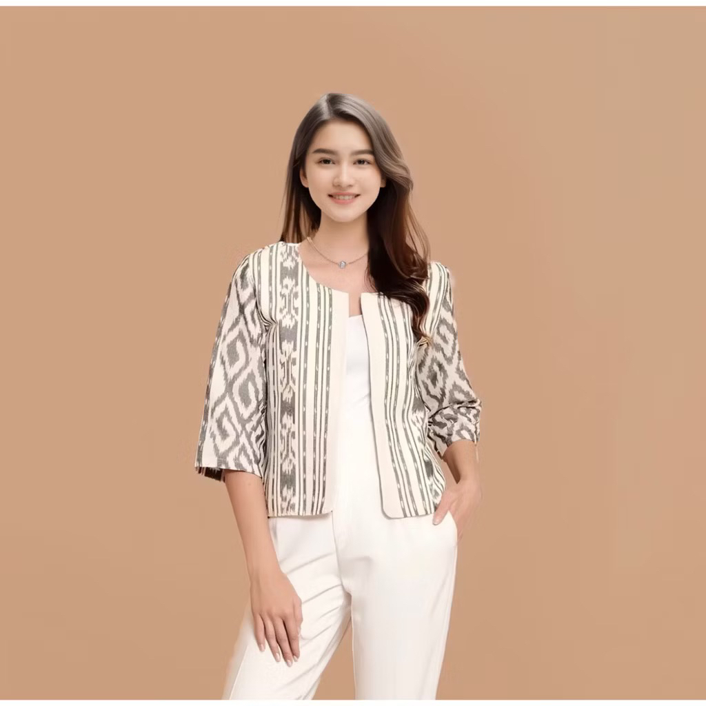 ETHNIC WOVEN BLAZER สําหรับผู้หญิง - ผู้หญิง WOVEN TOP - ALUDRA BLAZER SERIES
