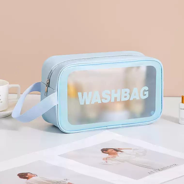 MEDIUM SIZE IRAL WASHBAG / TRANSPARENT COSMETIC BAG / ซองกันน้ํา WASHBAG
