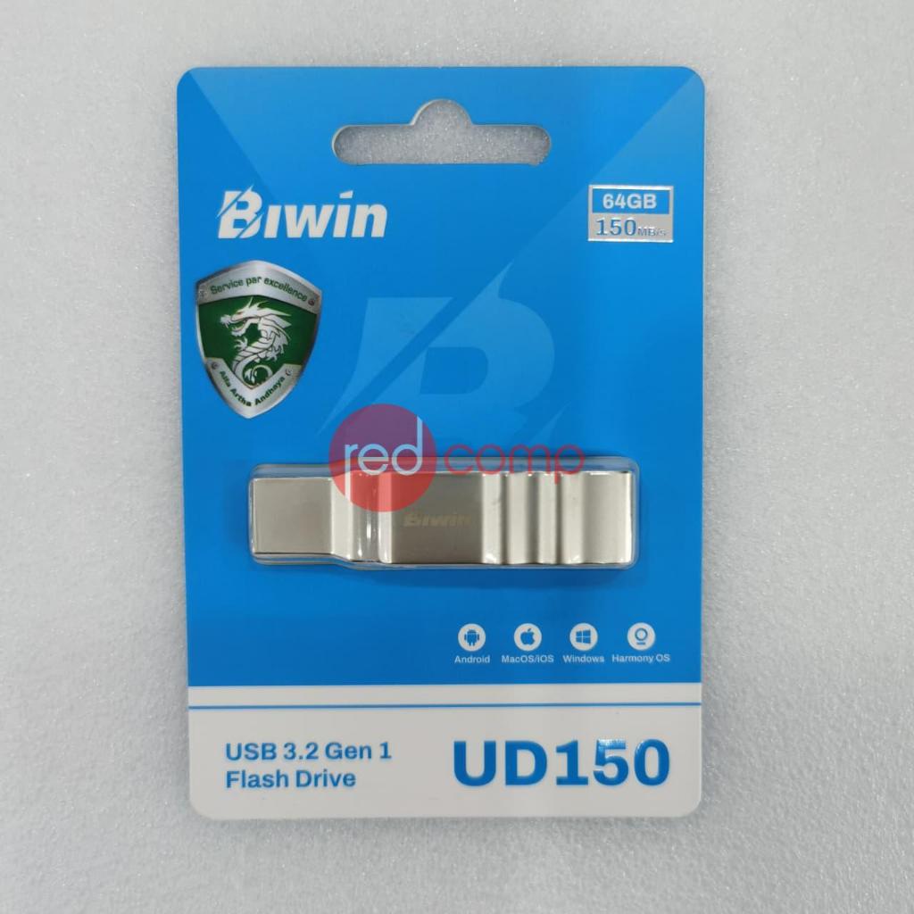 BIWIN UD150 แฟลชไดรฟ์ USB 3.2 Gen1 64GB - USB Type A & C