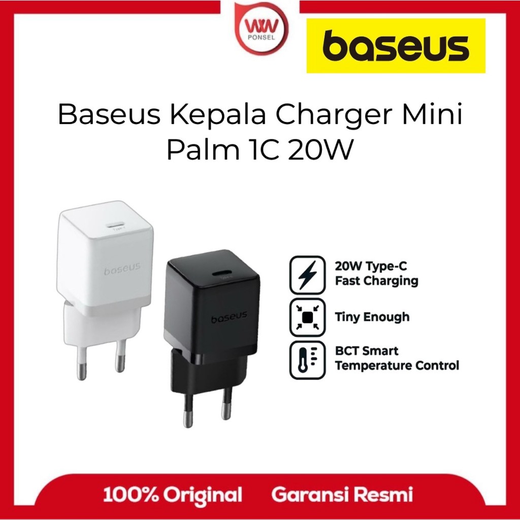 Baseus Palm Charger Head 1C 20W EU Fast Charging Output Type C