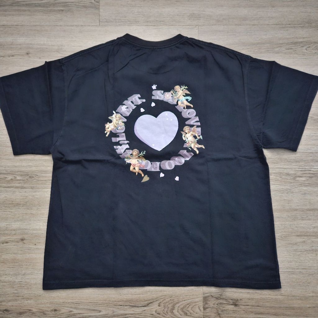 Secret Lover Angel Black Tshirt - M