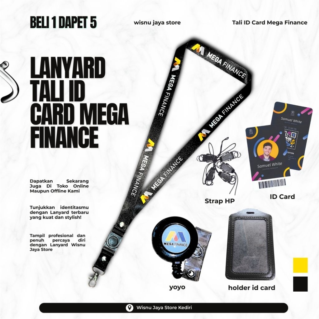MEGA FINANCE ID CARD LANYARD/MEGA BANK LANYARD