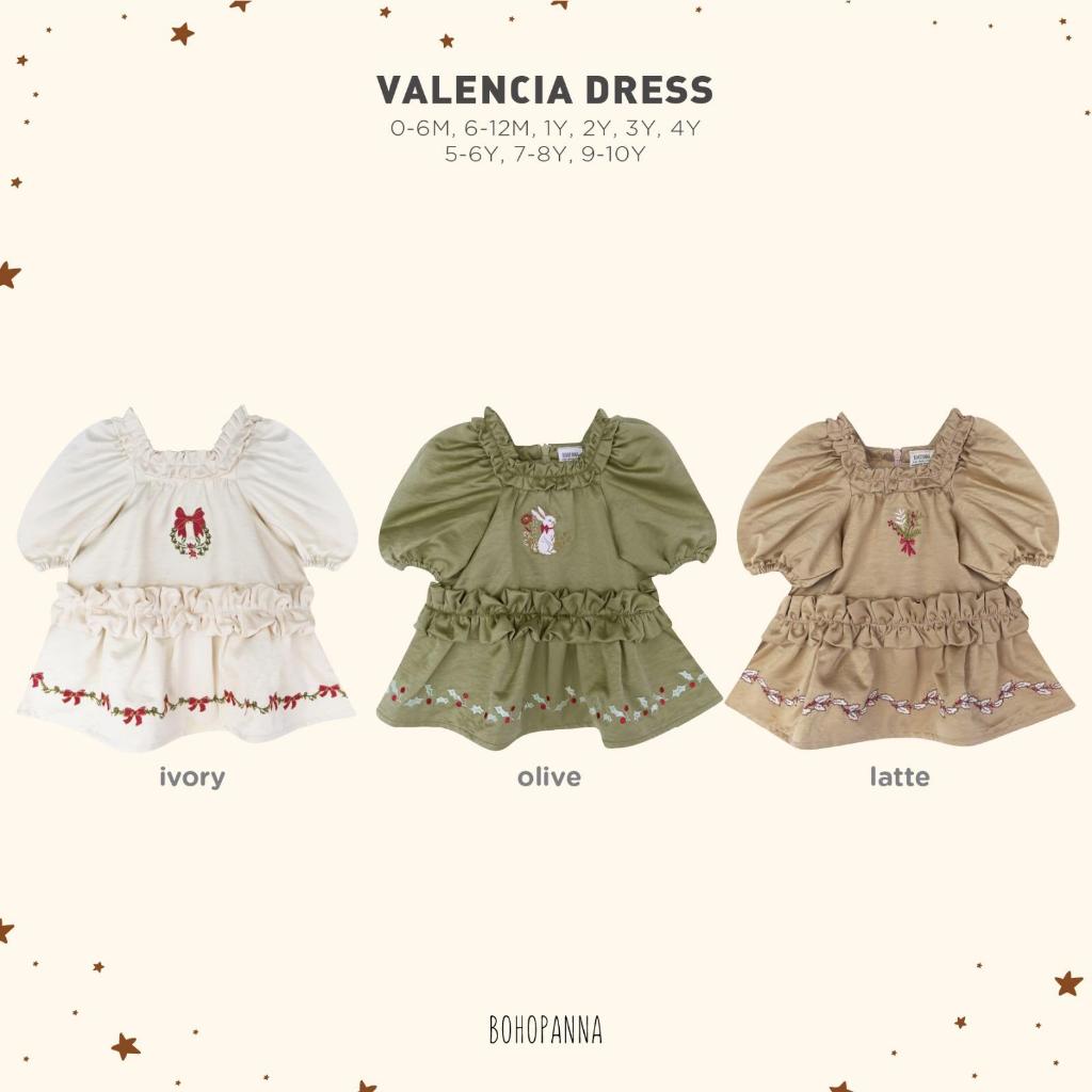 BOHOPNA VALENCIA DRESS สําหรับเด็กผู้หญิง