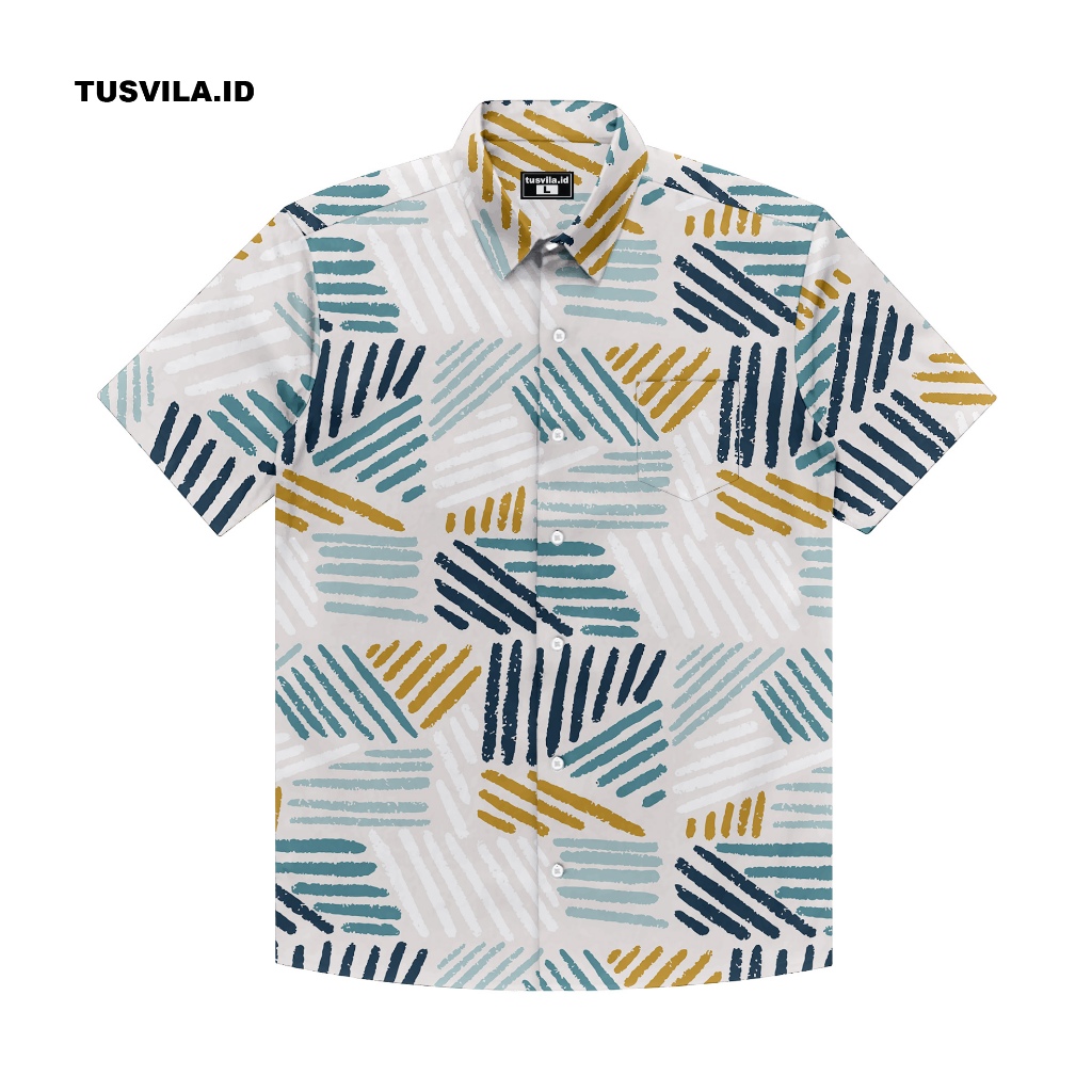 KEMEJA เสื้อเชิ้ตแขนสั้นผู้ชายและผู้หญิง - TS 020