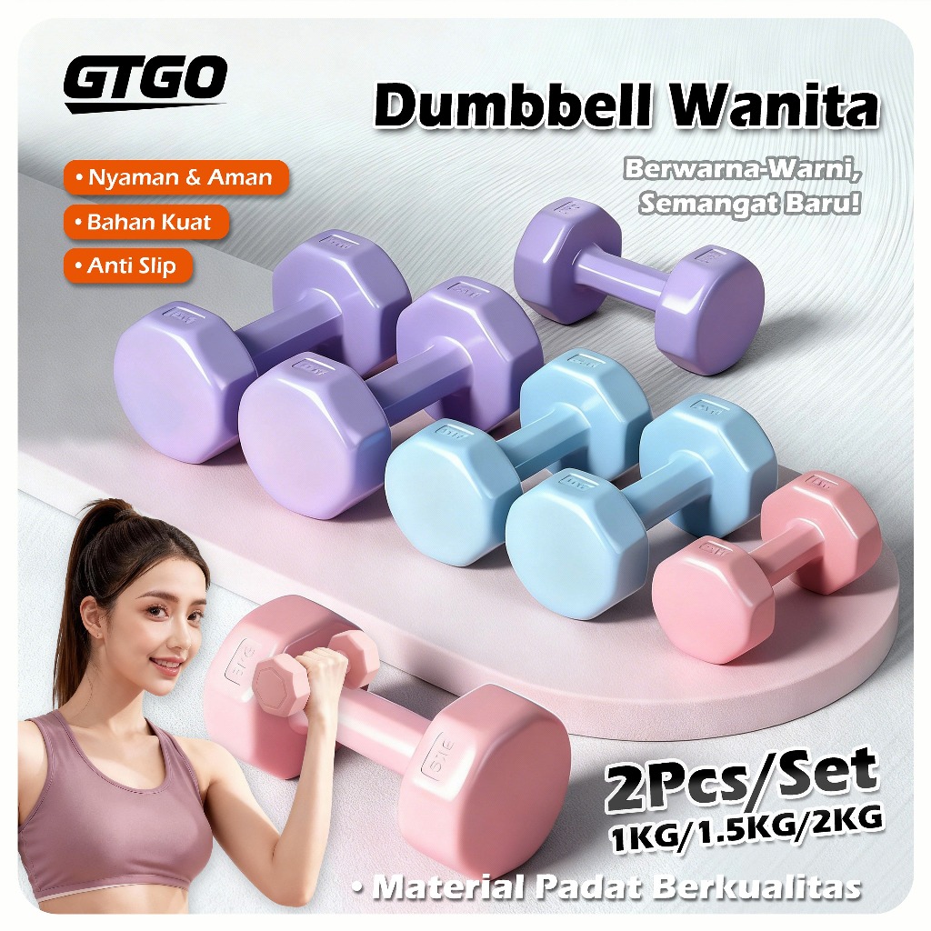 GTGO Dumbell Barbell Gym Fitness Home Workout Home Sports
