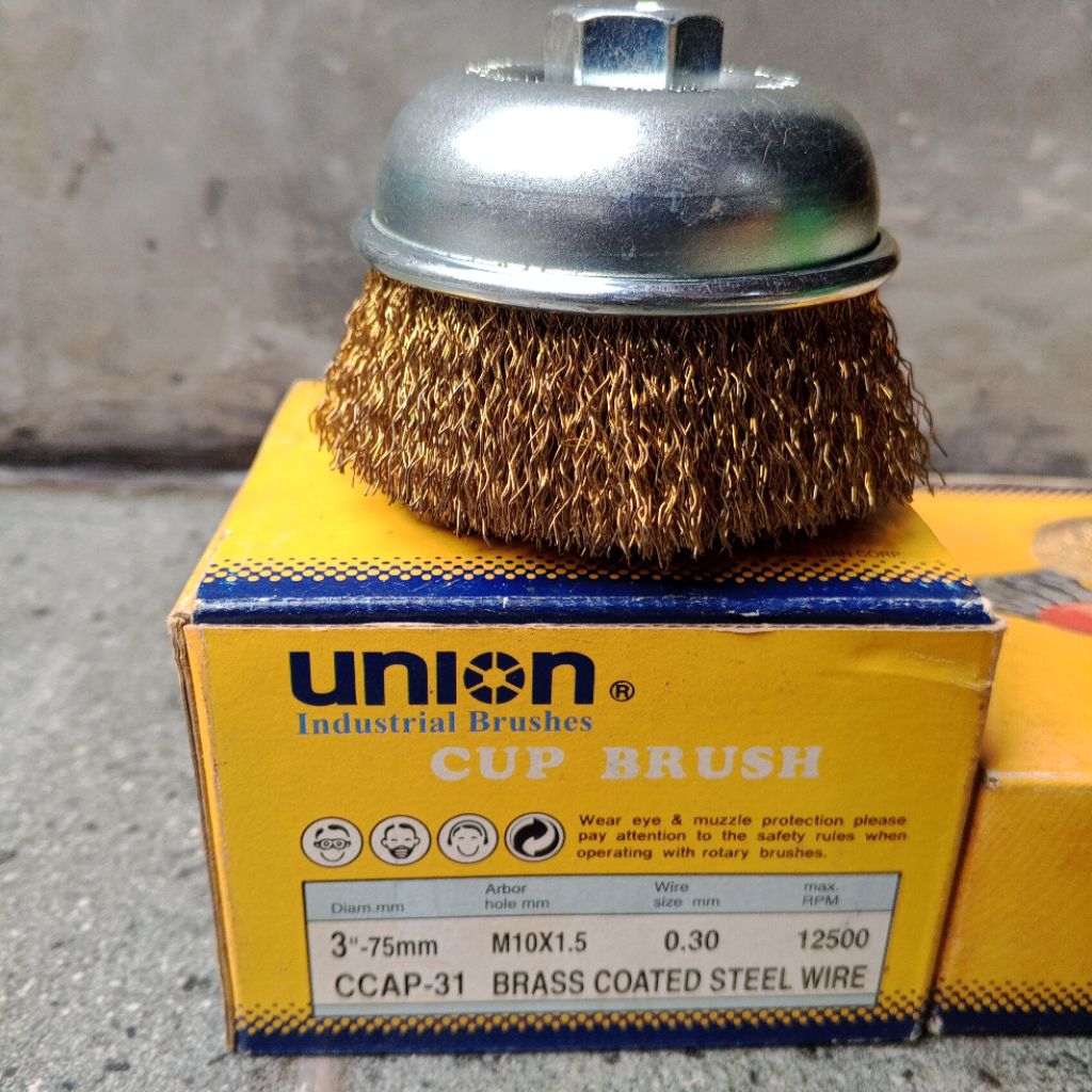 ลวดเหล็กเคลือบแปรง 3" Union CCAP-31