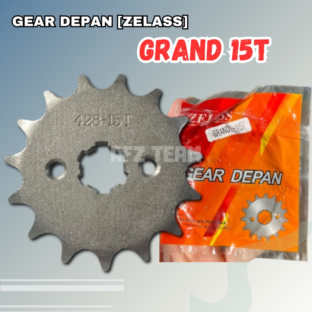 เกียร์หน้า 428 15T ขนาด 15T HONDA SUPRA GRAND WIN ASTREA PRIMA LEGEND ZELASS