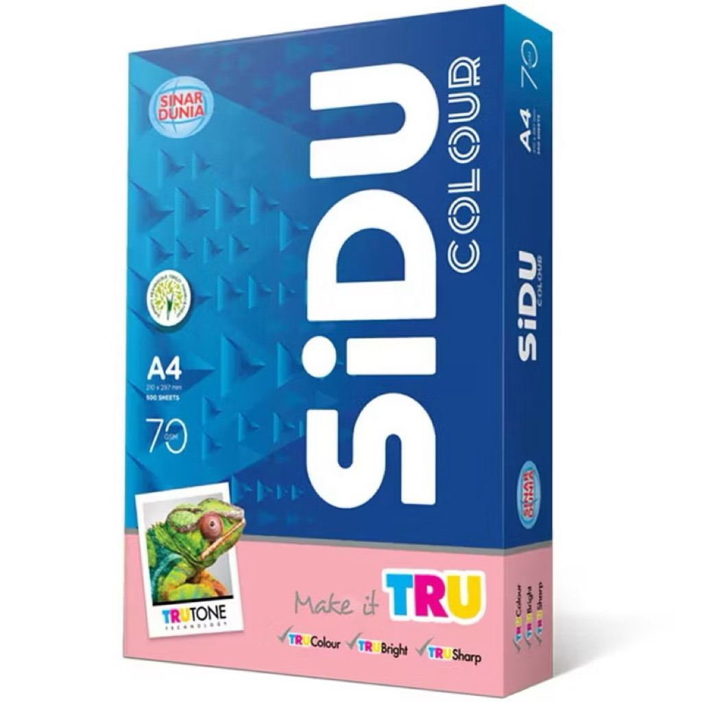 SIDU Sinar Dunia A4 HVS Paper 70 แกรม สี (RIM)