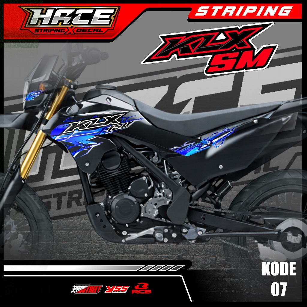 สติ๊กเกอร์ 07 STRIPING KLX 150 SM-STRIPING สติ๊กเกอร์ KLX 150 SM