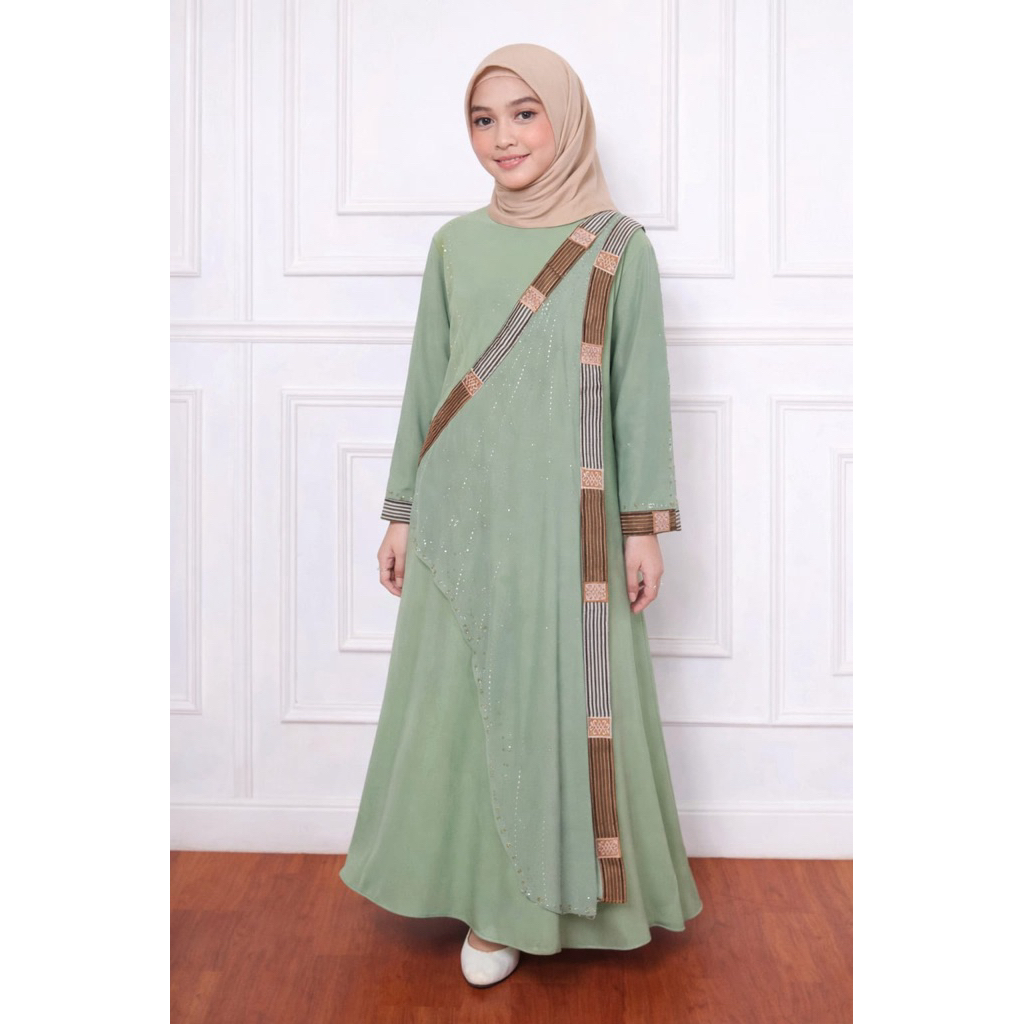 ชุด Abaya ตุรกี // Kajol อินเดียอาหรับ Abaya // ชุดสีดําล่าสุด // Luxury Eid Series Dress // คู่ Aba