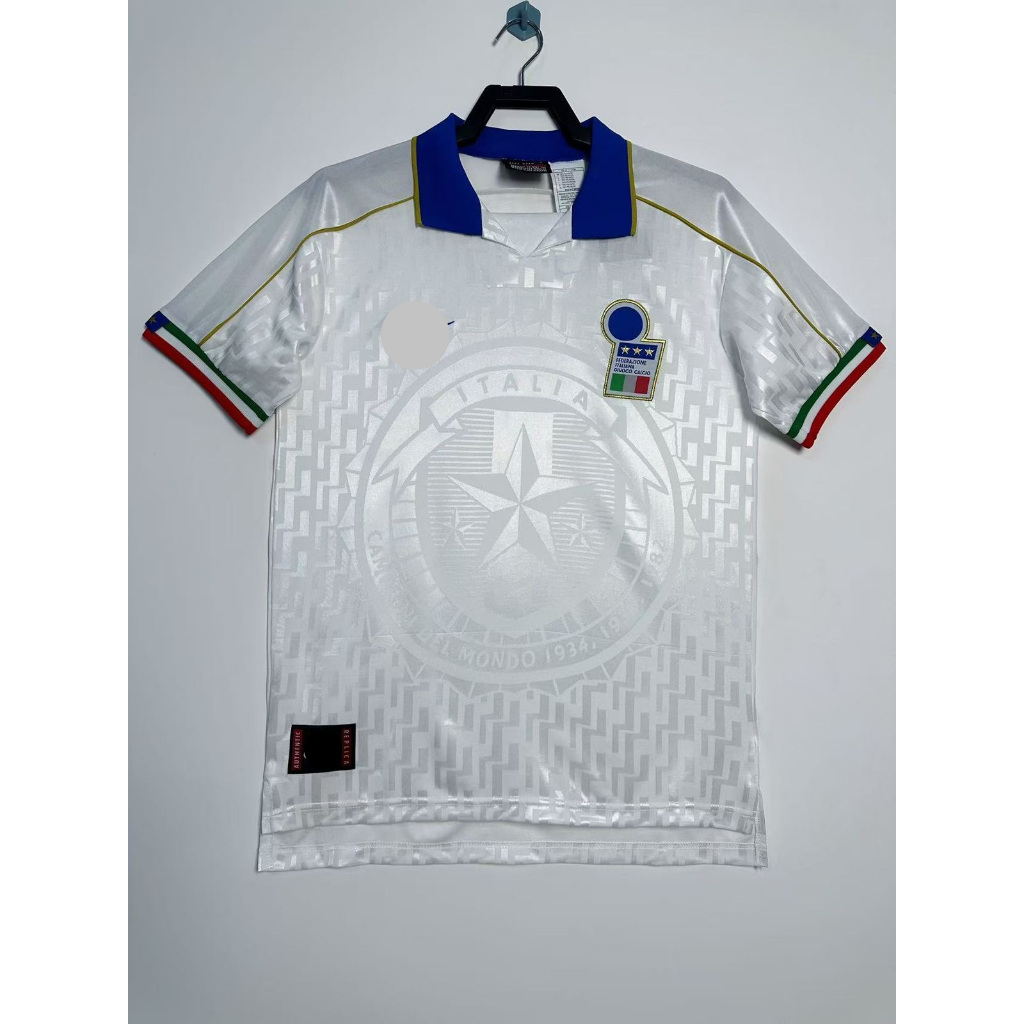 ITALY AWAY RETRO FOOTBALL JERSEY 1996 เกรดเดิมคุณภาพสูง