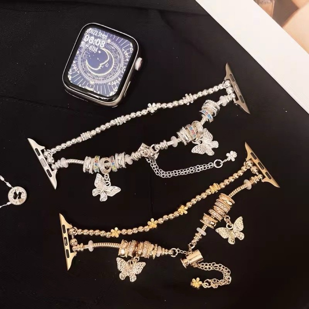 สายโซ่แพนดอร่า Apple Watch Huawei Fit 3 4 Pro Xiaomi Iwatch สาย smartwatch series S11 S10 9 8 7 SE ข