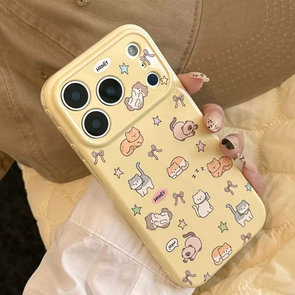 IPhone 17 Yellow Cat Case iPhone 17 Case iPhone 17 Pro Case iPhone 17 Promax Case iPhone CSK001