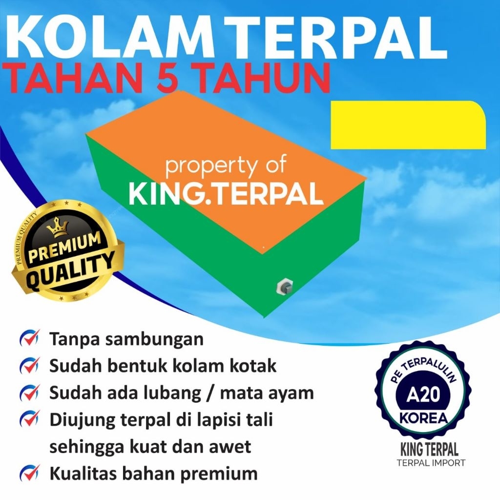 สระน้ําผ้าใบกันน้ํา A20 65x65x90