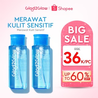 [2PCS SAVE MORE]GLAD2GLOW Tremella Panthenol Sensitive Care Micellar Water-300ml  Membersihkan makeup waterproof dan kotoran Menenangkan dan menghidrasi kulit Tidak terasa lengket setelah membersihkan g2glow official store