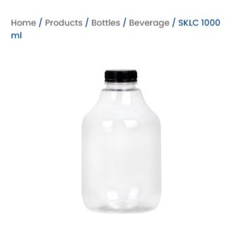 บรรจุภัณฑ์ MY CUTE FAT GEMMY C BOTTLE 1000ML / 1 ลิตร SKLC JUICE BOTTLE DRIN BOTTLE CUTE GOOD BOTTLE