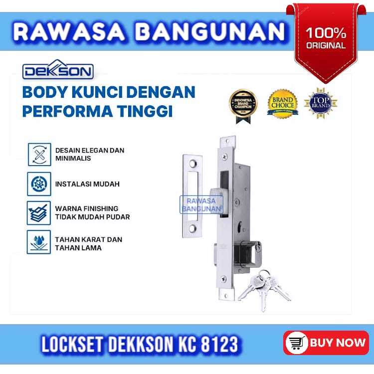 DEKKSON Lockset ล็อคประตูอลูมิเนียม KC 8123 เหล็ก
