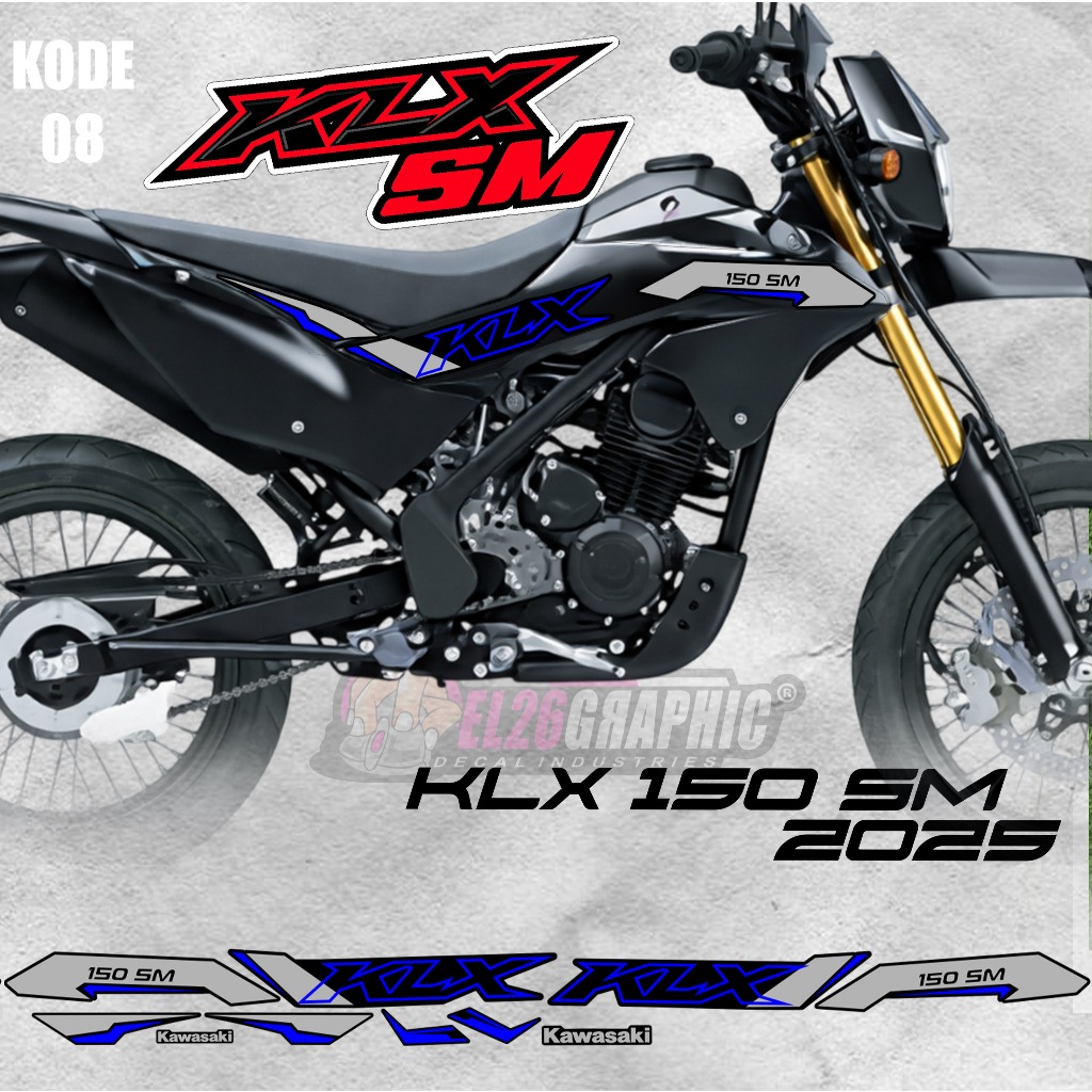 08 STRIPING STICKER KLX 150 SM-STRIPING STICKER KLX 150 SM